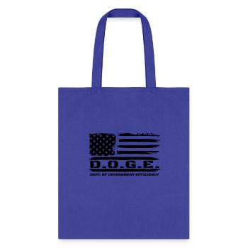 D.O.G.E. Department Of Government Efficiency DOGE - Tote Bag - royal blue - Front