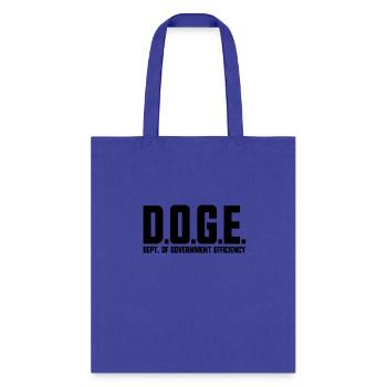 D.O.G.E. Department Of Government Efficiency DOGE - Tote Bag - royal blue - Front
