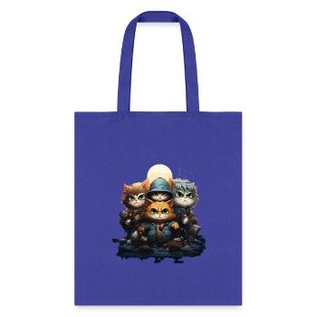 Funny Cat - Tote Bag - royal blue - Front