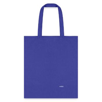 "waiter" - minimalistic Design - Tote Bag - royal blue - Front