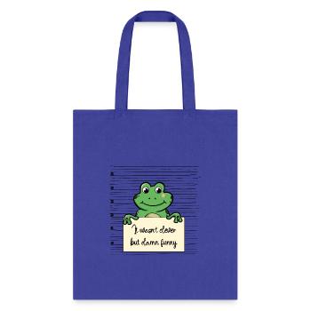 Frog was not clever but funny - Tote Bag - royal blue - Front