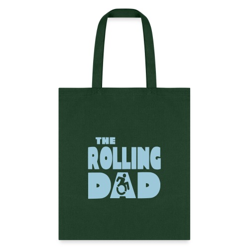 Rolling dad in a wheelchair - Tote Bag