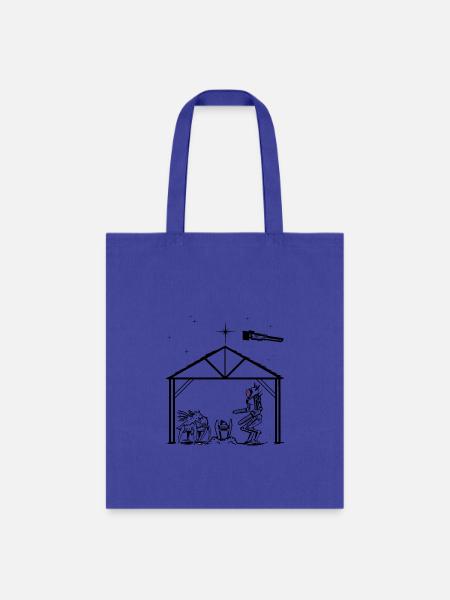 Mixed Faith Helldivers Nativity - Tote Bag - royal blue
