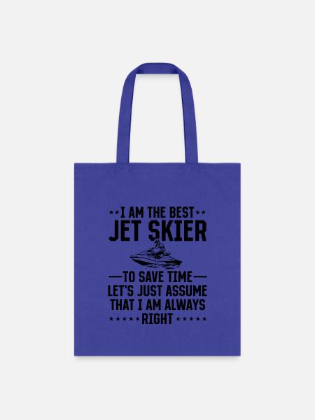 I am the best jet skier - Funny Jetski Rider - Tote Bag - royal blue