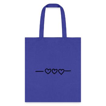 Hearts heart - Tote Bag - royal blue - Front