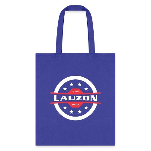 White on Black Lauzon MMA Logo w No Words - Tote Bag