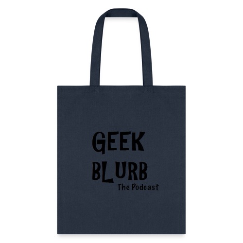 Geek Blurb (Transparent, Black Logo) - Tote Bag