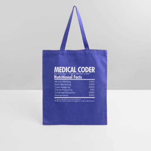 Medical Coder Nutritional Facts - Tote Bag