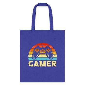 Custom video games shirt. - Tote Bag - royal blue - Front