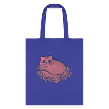 cat loaf - Tote Bag - royal blue - Front
