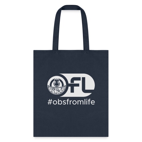 Observations from Life Logo with Hashtag - Tote Bag