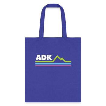 Adk Adirondac Moains Ny Stripes - Tote Bag - royal blue - Front