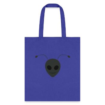Alien Ant Face Design Black - Tote Bag - royal blue - Front