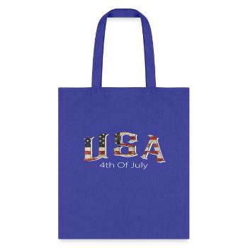 USA shirt 4th of July Patriotic Red white and blue - Tote Bag - royal blue - Front