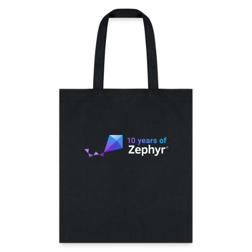 Zephyr 10th Anniversary Horizontal Color Reversed - Tote Bag