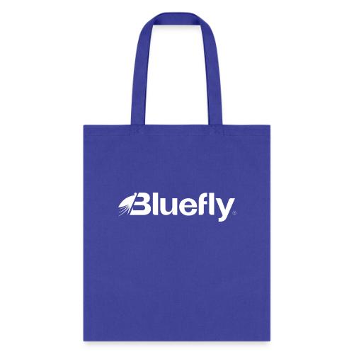 Bluefly Logotype - White - Tote Bag