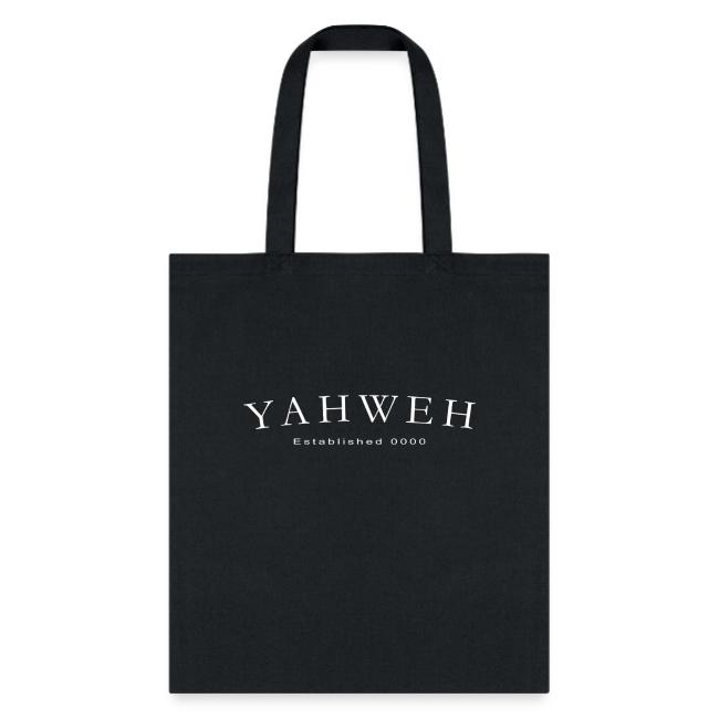 Yahweh Established 0000 in white