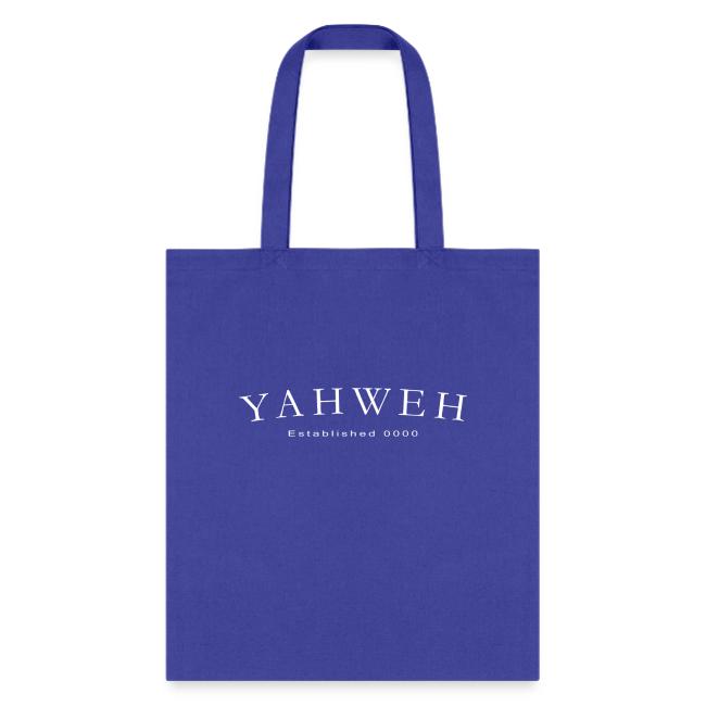Yahweh Established 0000 in white