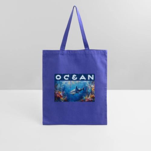 Ocean: Synthwave Shark - Tote Bag