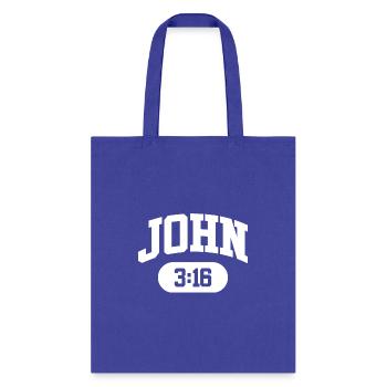 John 3:16 - Tote Bag - royal blue - Front