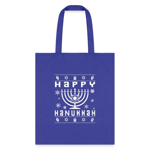 Happy Hanukkah Ugly Holiday - Tote Bag