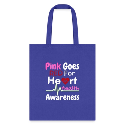 AKA Pink Goes Red For Heart Health Awareness - Tote Bag