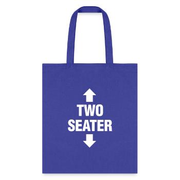 Two Seater Men's Adult Fetish Swinger Polygamy - Tote Bag - royal blue - Front
