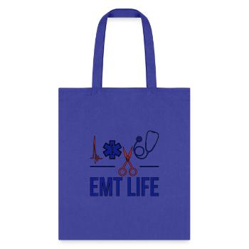 EMT Life Emergency Medical Technician - Tote Bag - royal blue - Front