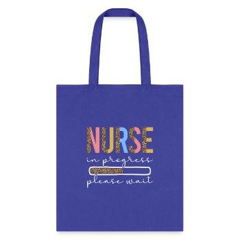 Nurse In Progress Leopard Future Nurse Nursing - Tote Bag - royal blue - Front