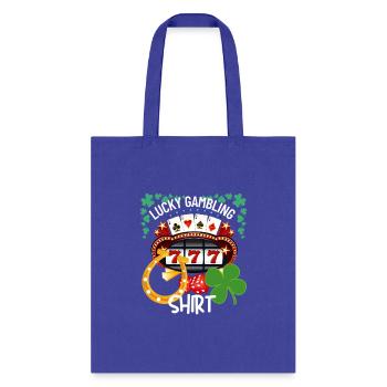 Lucky Gambling Shirt Casino - Tote Bag - royal blue - Front