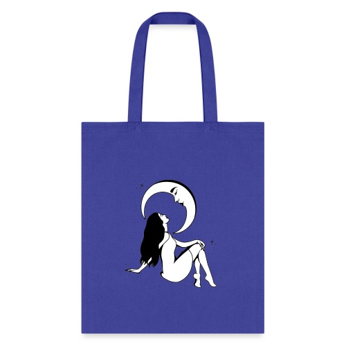 Mystical Girl & The Moon - Tote Bag