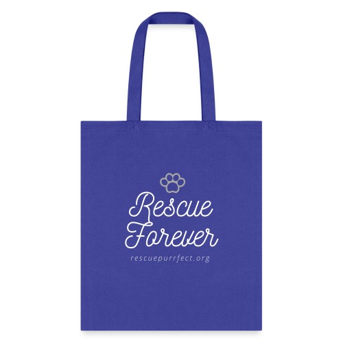 Rescue Forever White/Dark Background - Tote Bag