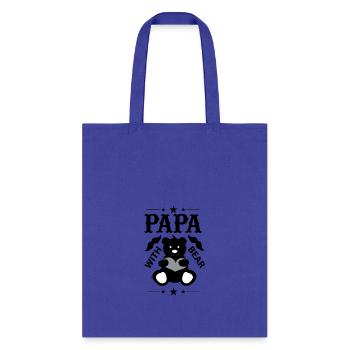 Papa Bear - Tote Bag - royal blue - Front