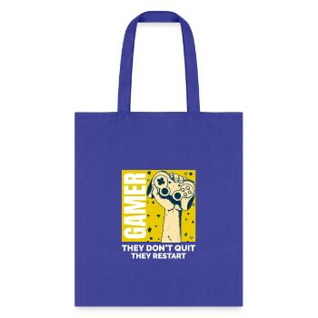 Gamers Dont Quit They Restart - Tote Bag - royal blue - Front