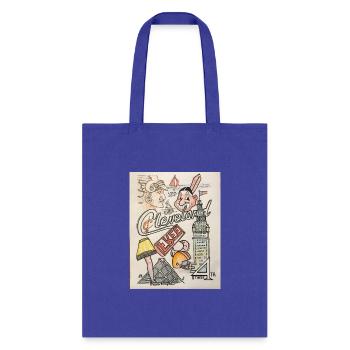 Cleveland Poster - Tote Bag - royal blue - Front