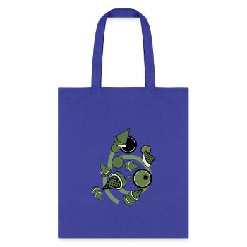 Abstract Geometric Harmony - Tote Bag - royal blue - Front