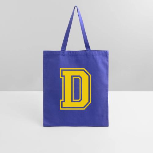 Letter D – Capital Athletic Alphabet Monogram - Tote Bag