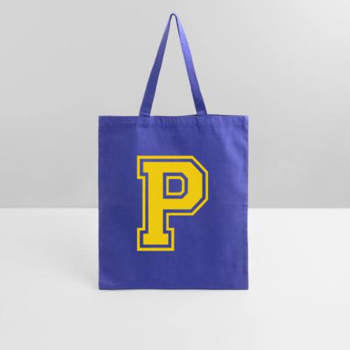 Letter P – Capital Athletic Alphabet Monogram - Tote Bag