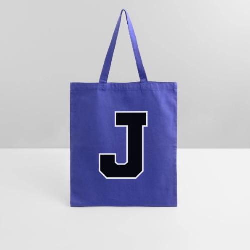 Varsity Letter J Athletic Alphabet Graphic - Tote Bag
