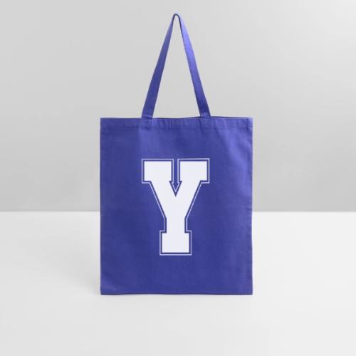 White Letter Y – Varsity Alphabet Monogram - Tote Bag
