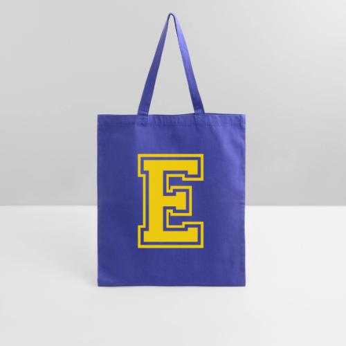 Letter E – Capital Athletic Alphabet Monogram - Tote Bag