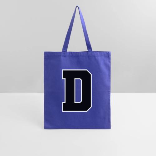 Varsity Letter D Athletic Alphabet Design - Tote Bag