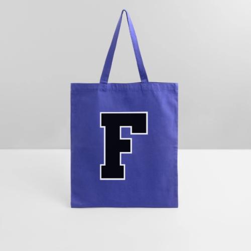 Varsity Letter F Athletic Monogram - Tote Bag