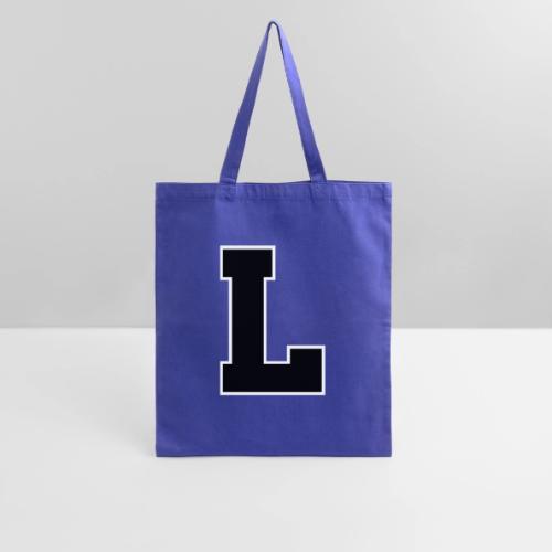Varsity Letter L Athletic Monogram - Tote Bag