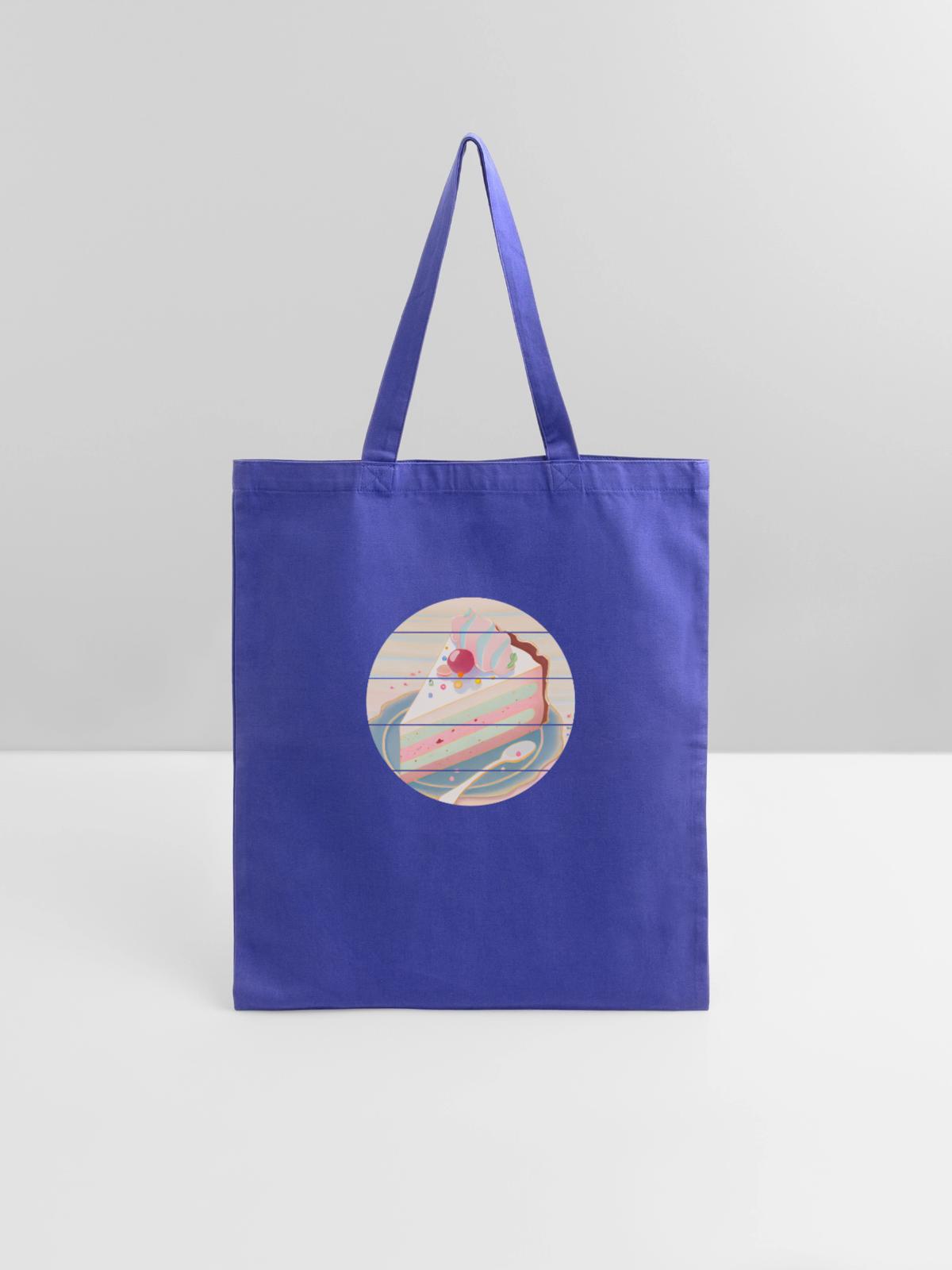 Cake Slice - Tote Bag - royal blue - Front
