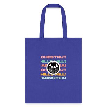 female colorblock logo - Tote Bag - royal blue - Front
