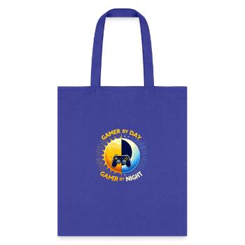 Gamer by day gamer by night Day/Night Gamer - Tote Bag - royal blue - Front