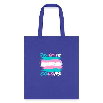 This Are my Colors Trans - Tote Bag - royal blue - Front