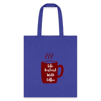 life restart - Tote Bag - royal blue - Front