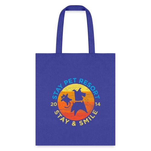Stay & Smile in a Wood Design - Tote Bag